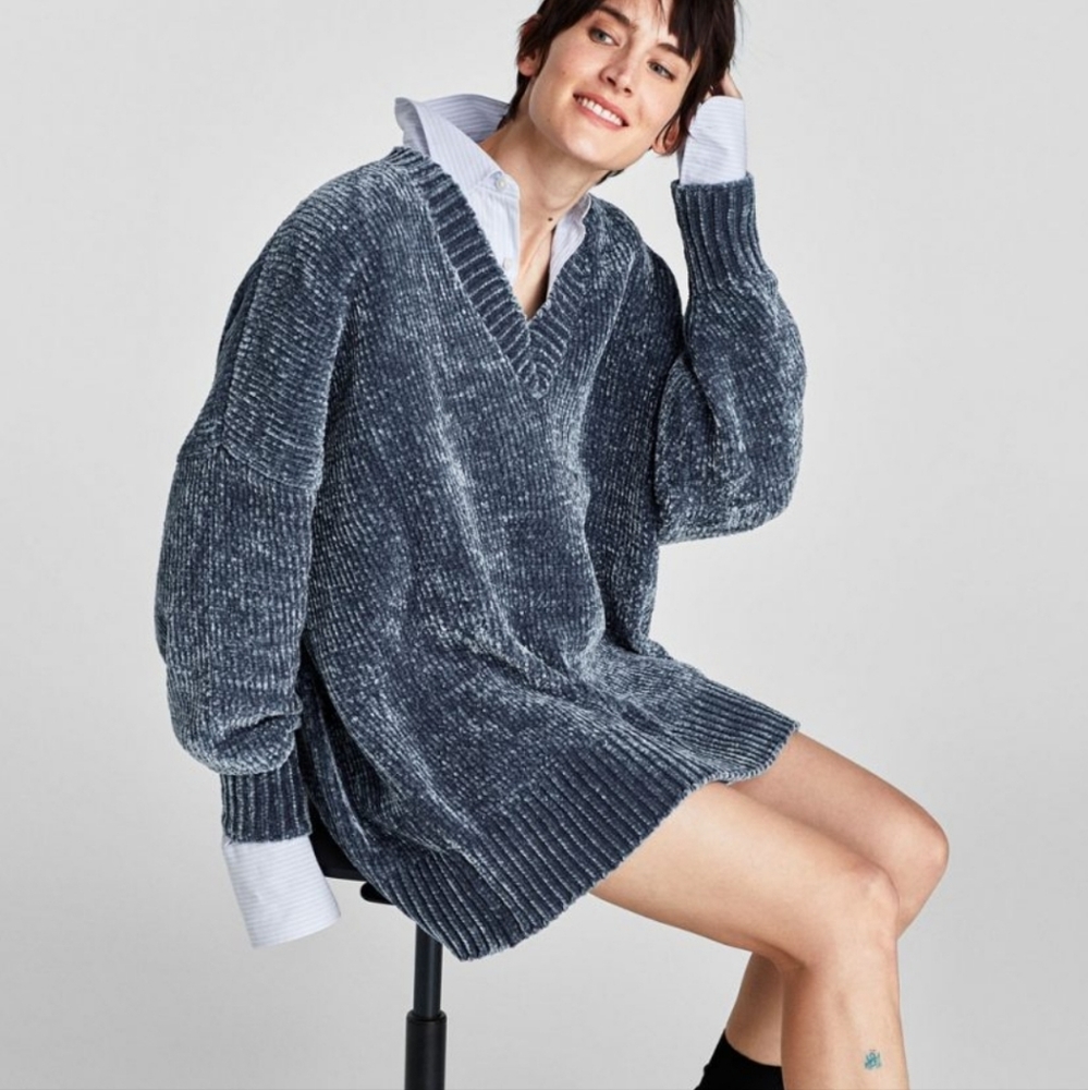Zara cozy soft oversized knit sweater